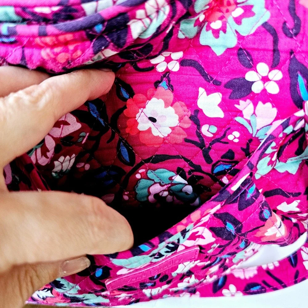 Vera Bradley Floral Quilted Shoulder Bag Pink‎ Cottagecore Preppy Pixie Blooms